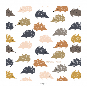 Monsieur Papier - Faire-part naissance Hérissons