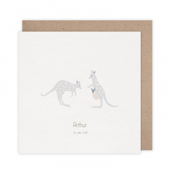 Monsieur Papier - Faire-part naissance Kangourous