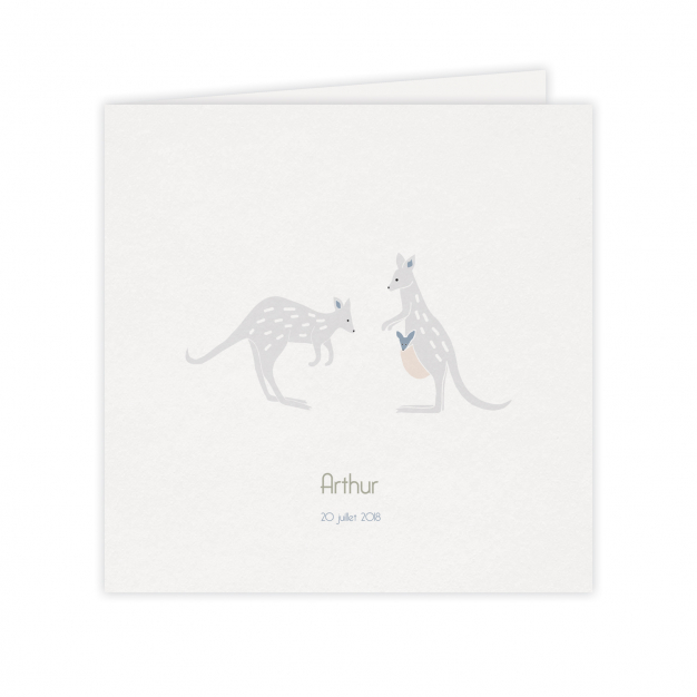 Monsieur Papier - Faire-part naissance Kangourous
