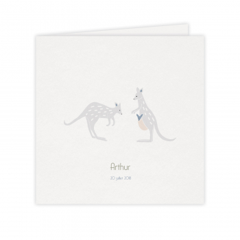 Monsieur Papier - Faire-part naissance Kangourous