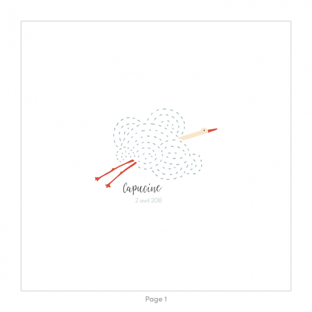 Monsieur Papier - Faire-part naissance Nuage