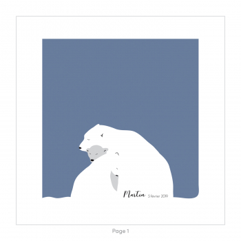 Monsieur Papier - Faire-part naissance Polaire
