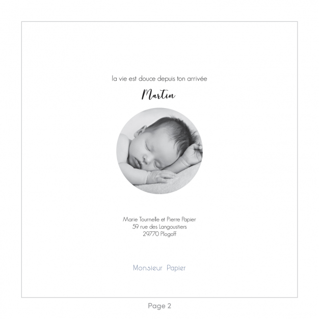 Monsieur Papier - Faire-part naissance Polaire