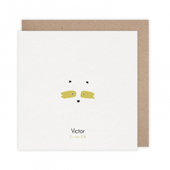 Monsieur Papier - Faire-part naissance Raton laveur 1