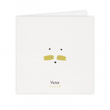 Monsieur Papier - Faire-part naissance Raton laveur 1