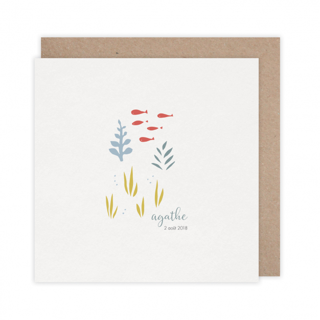 Monsieur Papier - Faire-part naissance Snorkeling