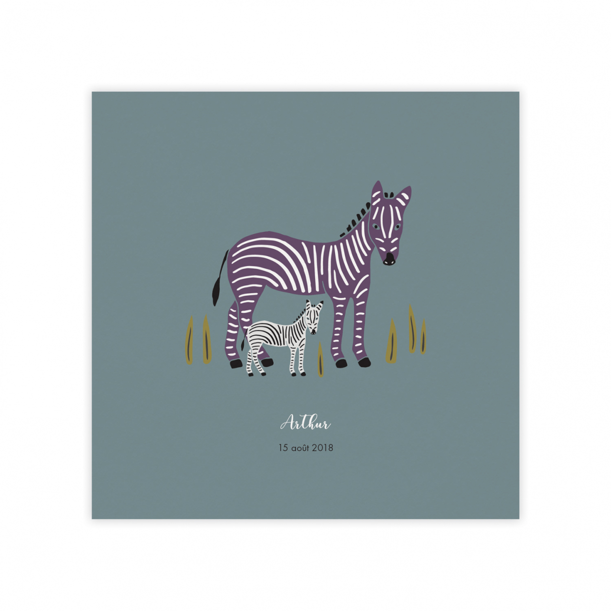 Monsieur Papier - Faire-part naissance Zèbres 2