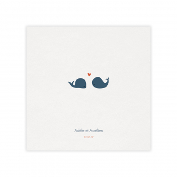 Monsieur Papier - Faire-part mariage Baleines
