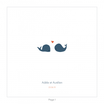 Monsieur Papier - Faire-part mariage Baleines