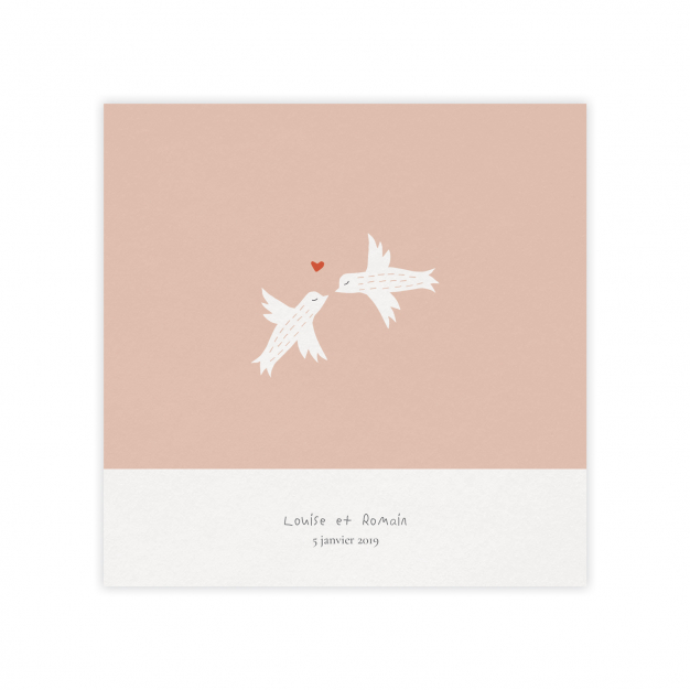 Monsieur Papier - Faire-part mariage Birds in love