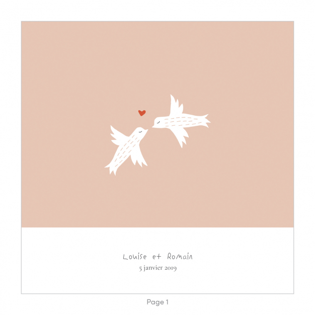 Monsieur Papier - Faire-part mariage Birds in love