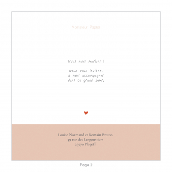 Monsieur Papier - Faire-part mariage Birds in love