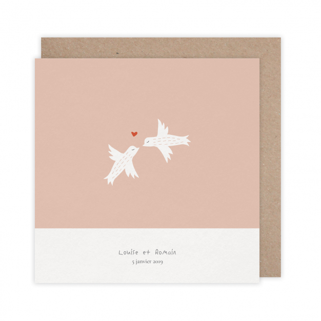 Monsieur Papier - Faire-part mariage Birds in love