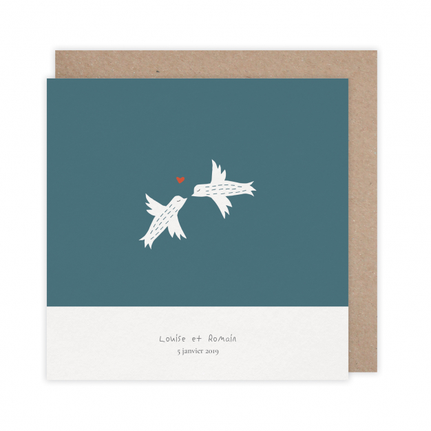 Monsieur Papier - Faire-part mariage Birds in love