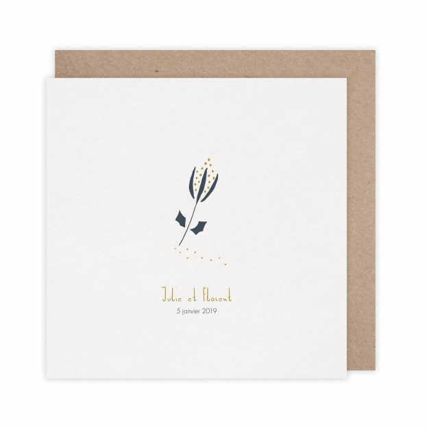 Monsieur Papier - Wedding invitation Chardon maritime