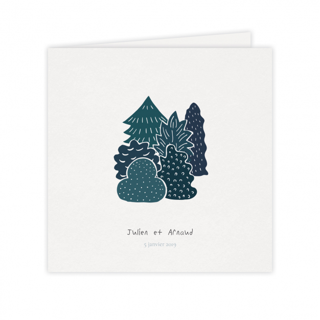 Monsieur Papier - Faire-part mariage Dans les bois 1