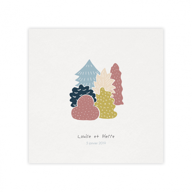 Monsieur Papier - Faire-part mariage Dans les bois 1