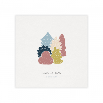 Monsieur Papier - Faire-part mariage Dans les bois 1