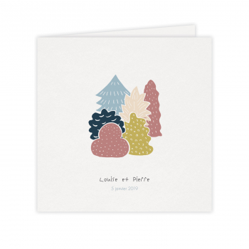 Monsieur Papier - Faire-part mariage Dans les bois 1