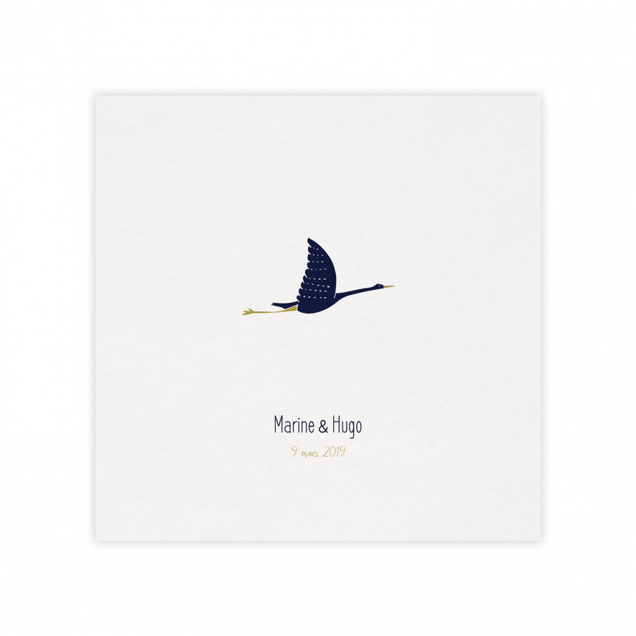 Monsieur Papier - Wedding invitation Grue