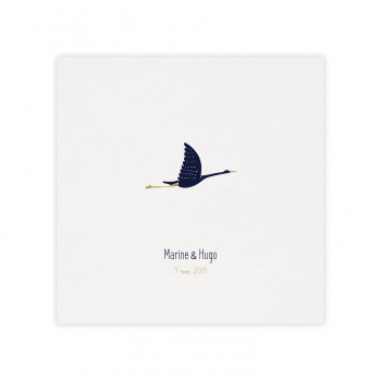 Monsieur Papier - Faire-part mariage Grue