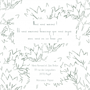 Monsieur Papier - Wedding invitation Hanami
