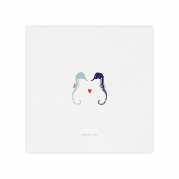 Monsieur Papier - Faire-part mariage Hippocampes
