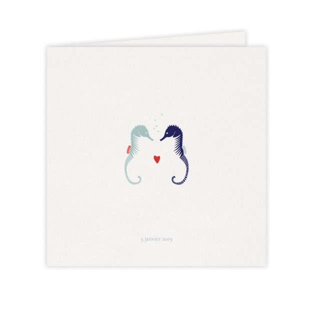 Monsieur Papier - Wedding invitation Hippocampes
