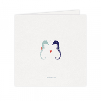 Monsieur Papier - Wedding invitation Hippocampes