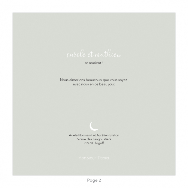 Monsieur Papier - Wedding invitation Journey