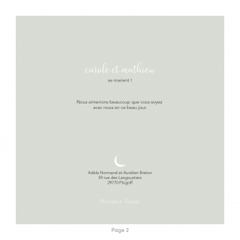 Monsieur Papier - Wedding invitation Journey