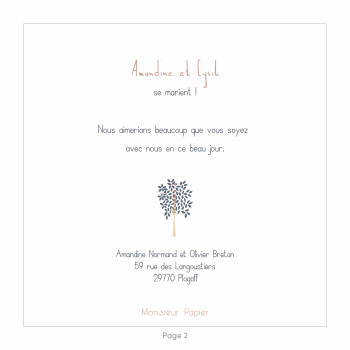 Monsieur Papier - Faire-part mariage Lévriers