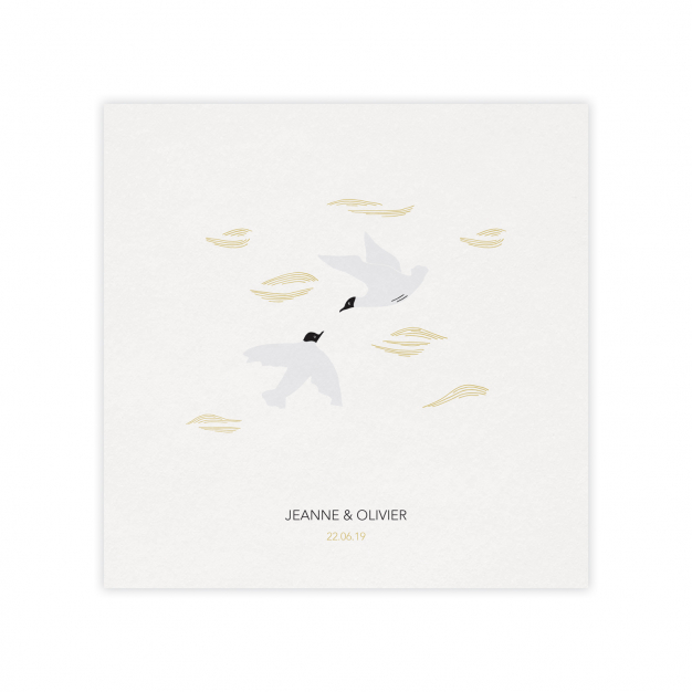 Monsieur Papier - Wedding invitation Mouettes rieuses
