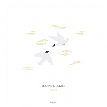 Monsieur Papier - Wedding invitation Mouettes rieuses