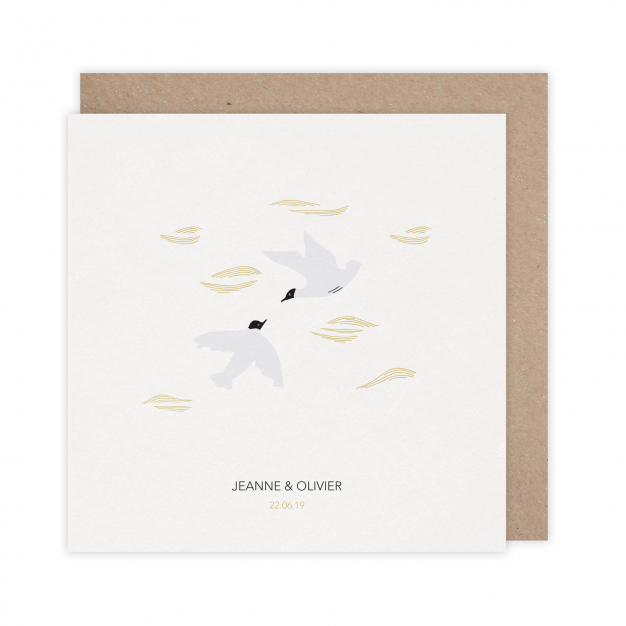 Monsieur Papier - Wedding invitation Mouettes rieuses