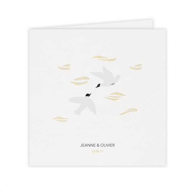 Monsieur Papier - Wedding invitation Mouettes rieuses