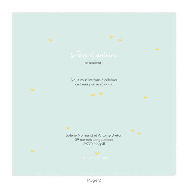 Monsieur Papier - Wedding invitation Océan