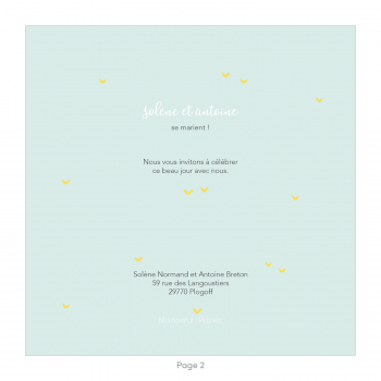 Monsieur Papier - Wedding invitation Océan