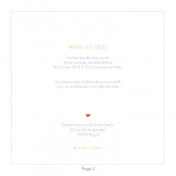Monsieur Papier - Wedding invitation Paris