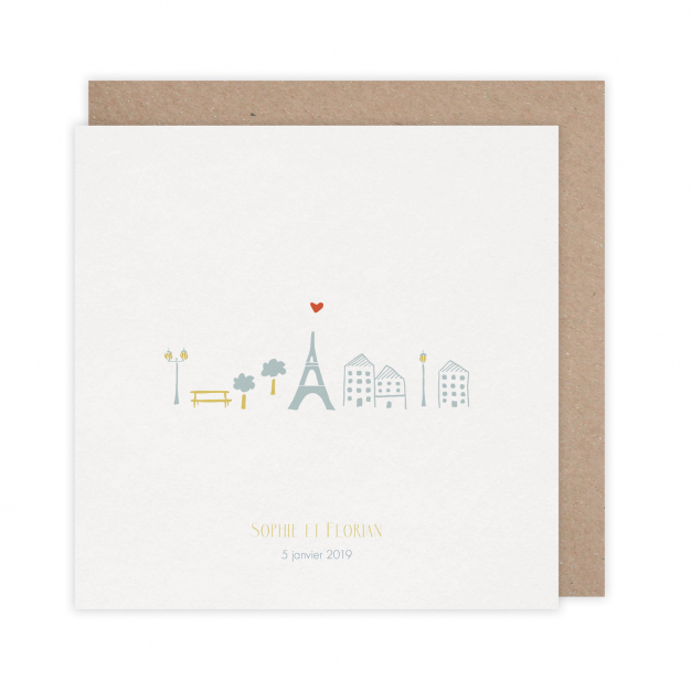 Monsieur Papier - Wedding invitation Paris