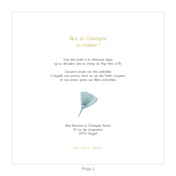 Monsieur Papier - Wedding invitation Pin maritime