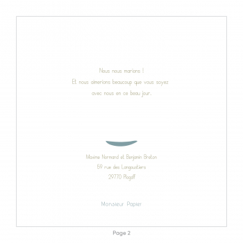 Monsieur Papier - Wedding invitation Régate