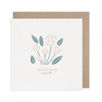 Monsieur Papier - Wedding invitation Rose