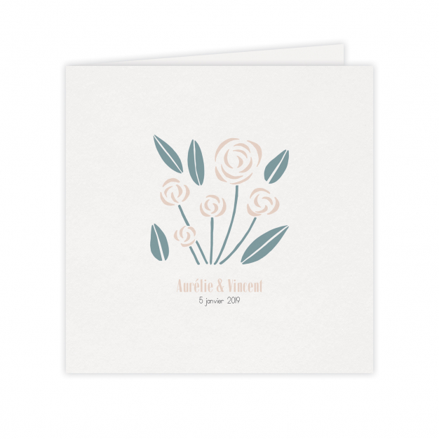 Monsieur Papier - Wedding invitation Rose