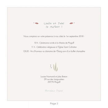 Monsieur Papier - Wedding invitation Snorkeling