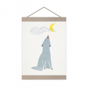 Monsieur Papier - Poster Chant du loup