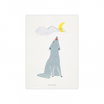 Monsieur Papier - Poster Chant du loup
