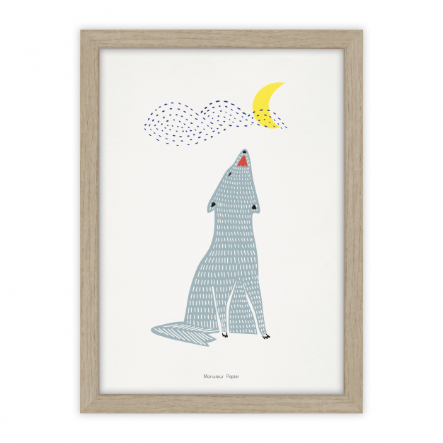 Monsieur Papier - Poster Chant du loup
