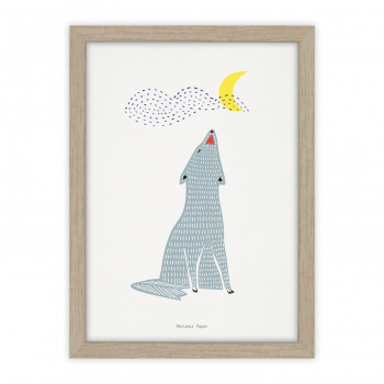 Monsieur Papier - Poster Chant du loup