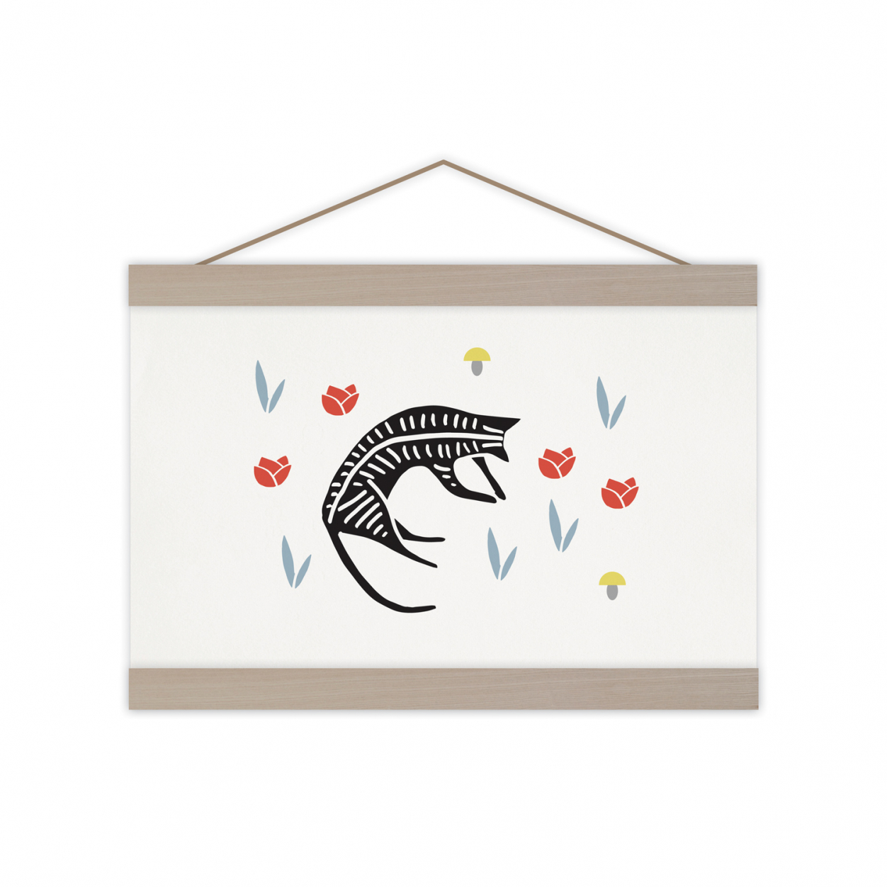 Monsieur Papier - Poster Chat fleur